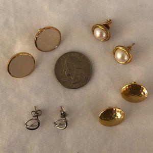 Vintage Stud Earrings (four pairs)